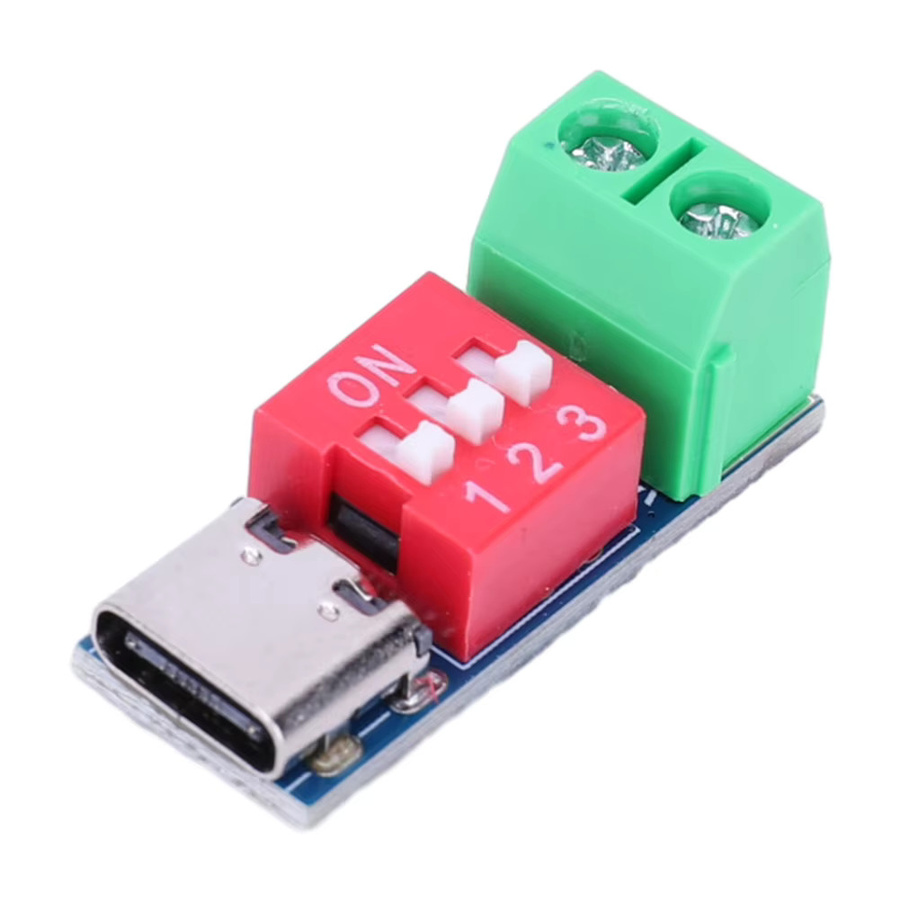 PD Schnelle Lade Test Board USB Typ-C 100W Einstellbares PD Trigger Board Modul 5-20V Multicolour - Bild 2