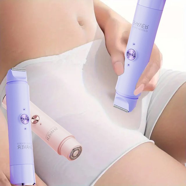 2-in-1 Damen-Elektrorasierer für Nass- und Trockenrasur, Bikini-Haarentfernung - Bild 1