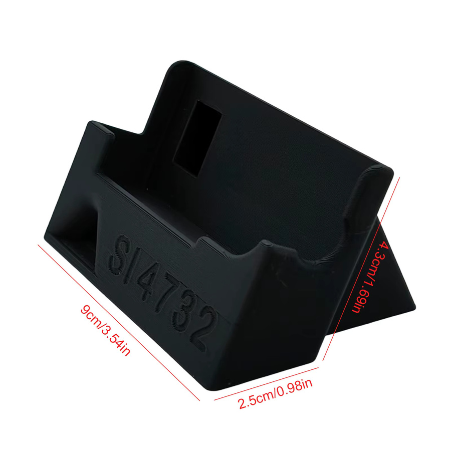 APWIKOGER Universal Radio Halterung für ATS MINI SI4732 DSP Radio Receiver mit integrierter Sound Guide Groove in Schwarz - Bild 5