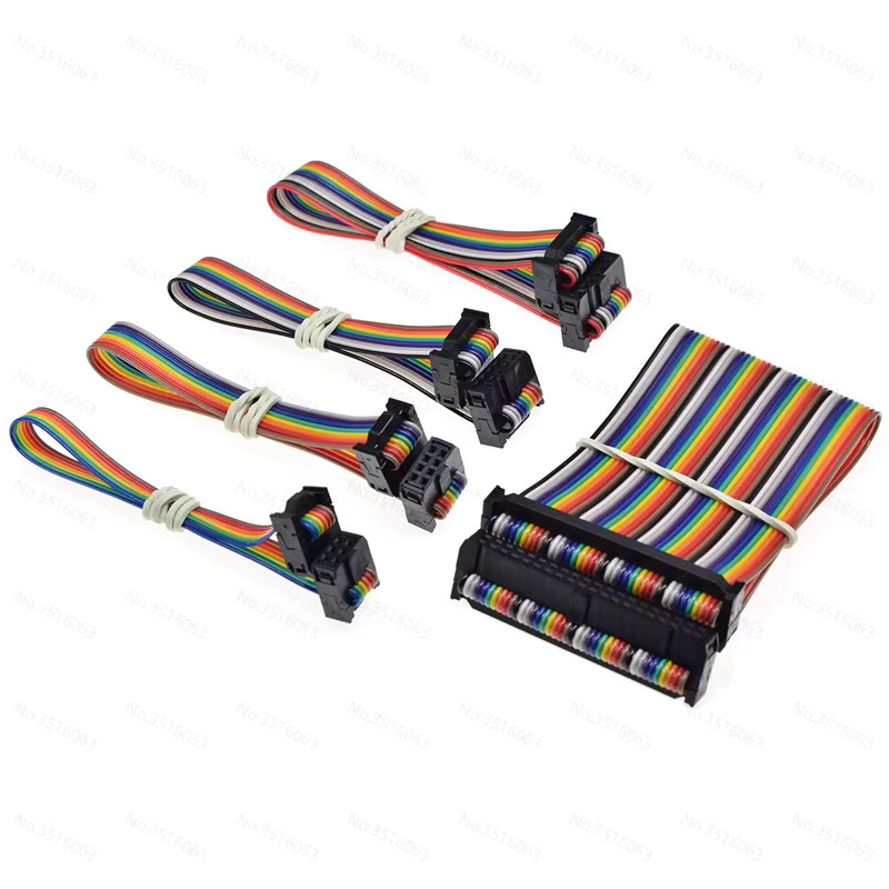 ALINSIN Flachbandkabel JTAG ISP Download Datenkabel mit 2,54 mm Pitch in Mehrfarbig - Bild 2
