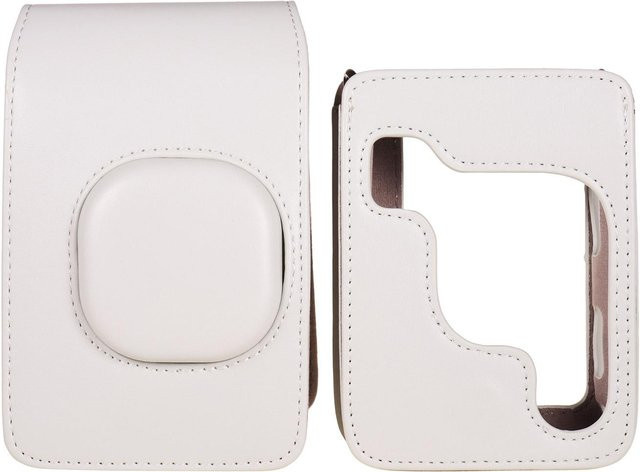 Kompakte Sofortbildkamera-Tasche aus PU-Leder mit Schultergurt für Fujifilm Instax mini LiPlay in Schwarz, Weiß, Braun oder Gold - Bild 1
