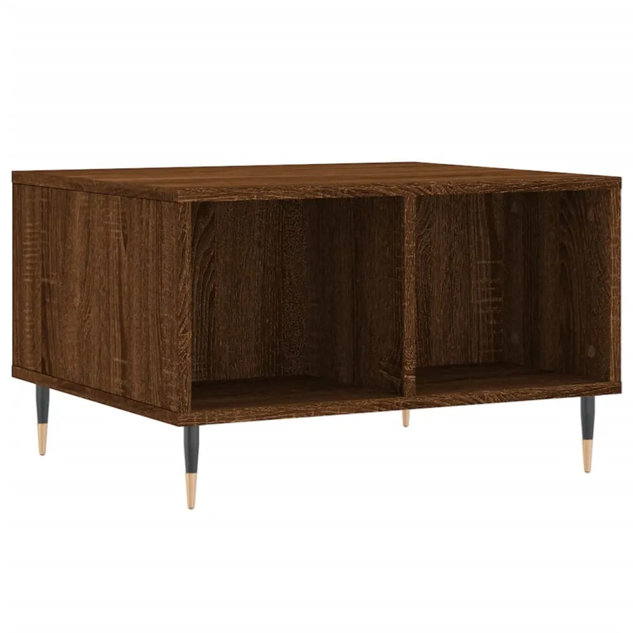 vidaXL Couchtisch modern in Braun, B/T/H: 60 x 50 x 36,5 cm - Bild 2