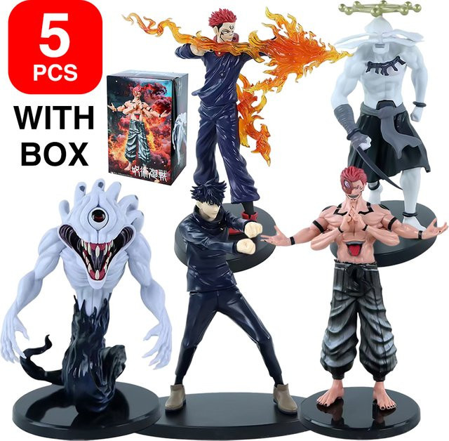 Bandai Jujutsu Kaisen Itadori Yuji Noodle Stopper Modell, 5-teiliges Set, Actionfiguren - Bild 1