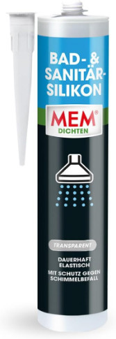MEM Bad- und Sanitär-Silikon transparent 300 ml - Bild 1