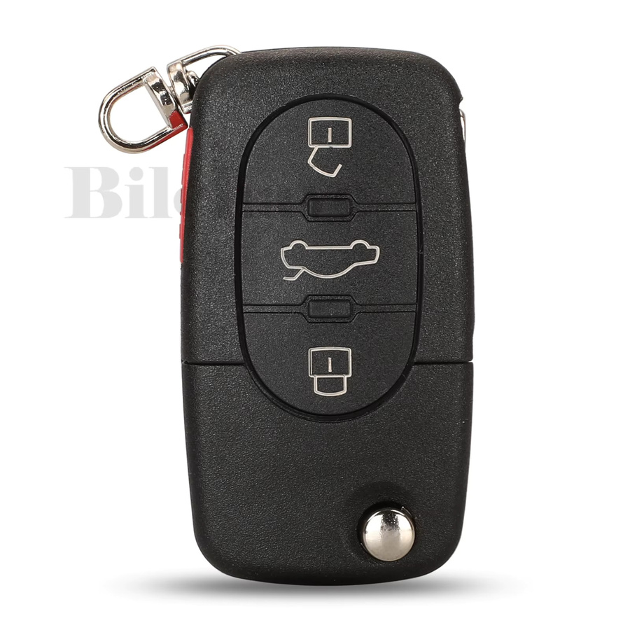 Jingyuqin 4-Tasten Smart-Fernbedienungsschlüssel für VW Volkswagen Beetle Golf mit ID48 Chip 315MHz FCC HLO1J0959753F in Schwarz - Bild 3