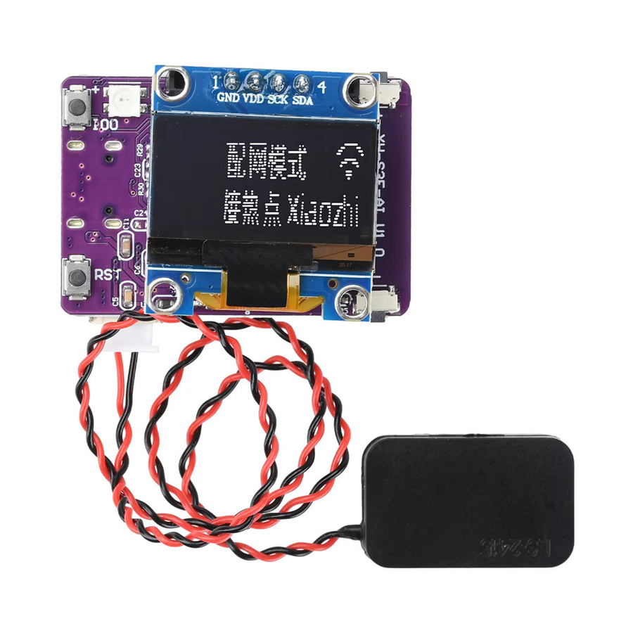 Diymore Mini ESP32-S3-N16R8 Entwicklungsboard für Xiaozhi Ai Voice Dialogue Robot Modul mit 0,96 Zoll OLED-Bildschirm und USB-C Schnittstelle in Lila - Bild 3