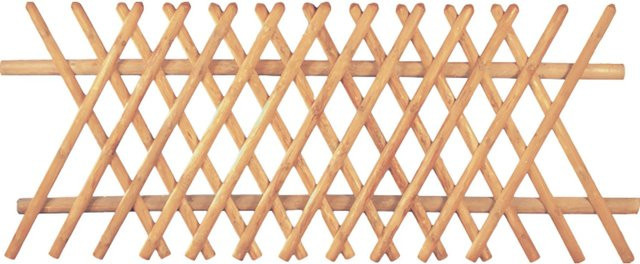 T & J Lattenzaun aus druckimprägniertem Nadelholz in Braun, Höhe: 80 cm, Breite: 250 cm - Bild 1