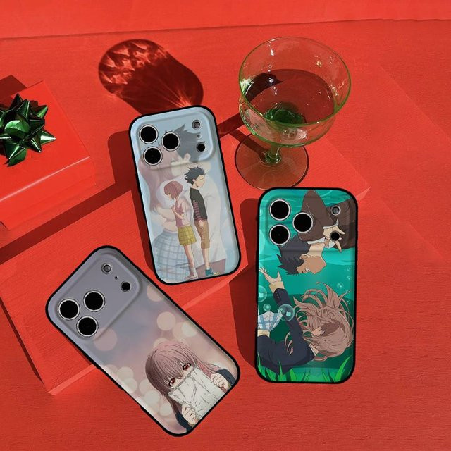 Anime A Silent Voice Handyhülle in Schwarz für verschiedene Apple iPhone Modelle - Bild 1