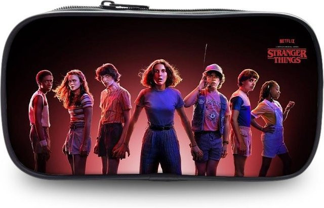 HauteHive Federmäppchen Stranger Things aus Oxford-Material, Mehrfarbig - Bild 1
