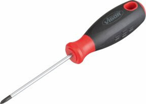 Vigour Kreuzschlitz-Schraubendreher V1702 PH 0 in Rot, Gesamtlänge: 156 mm - Bild 1