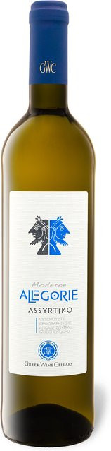 Greek Wine Cellars Moderne Alegorie Assyrtiko PGI trocken Weißwein 2025 0,75 l - Bild 1