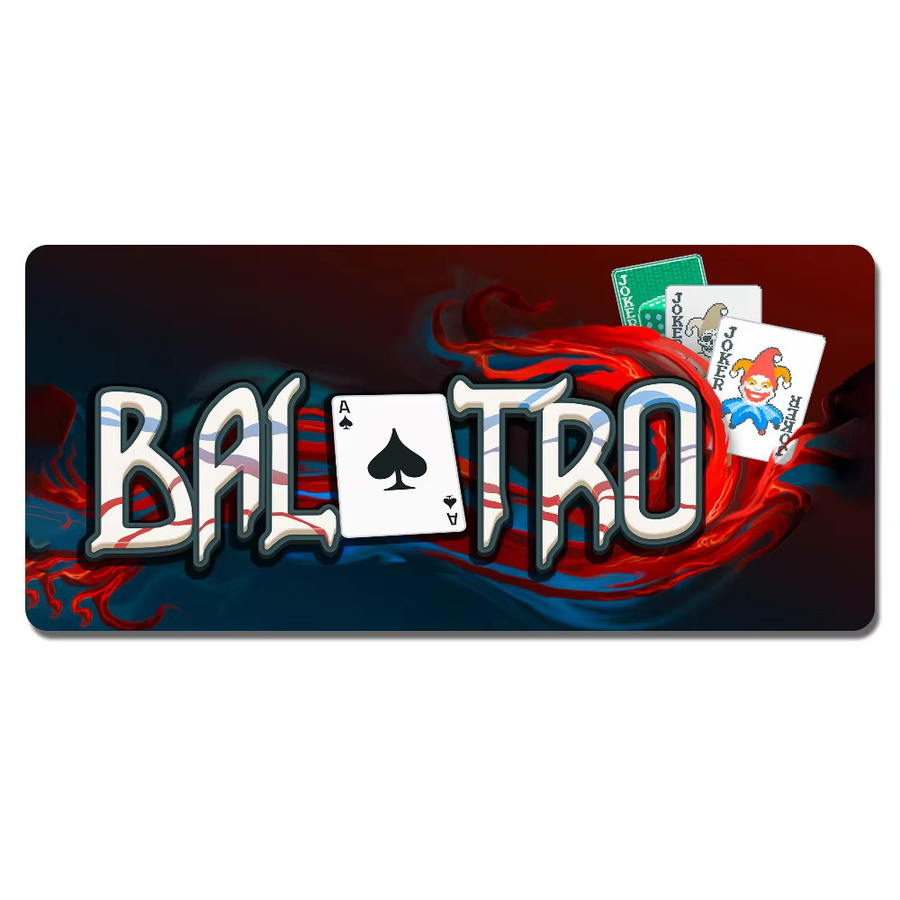 B-Balatro J-Joker Gaming-Mauspad rutschfest und verdickt als große Schreibunterlage mit Randverstärkung in Multicolour - Bild 6