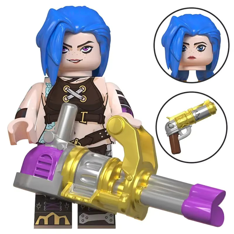 Bandai Arcane Figur, Jinx Vi Jayce Viktor, Figurine Statue, Q-Version - Bild 2