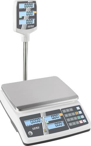 Kern Preisrechnende Waage RPB 6K1DHM in Weiß mit 6kg Wägebereich und 1g/2g Ablesbarkeit - Bild 1