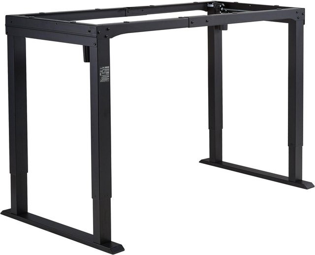 Elektrisches 4-Bein Stehschreibtischgestell von Buying Solutions MB in Schwarz mit Doppelmotor, höhenverstellbar von 70 bis 117 cm und 4 Speicher-Höheneinstellungen - Bild 1