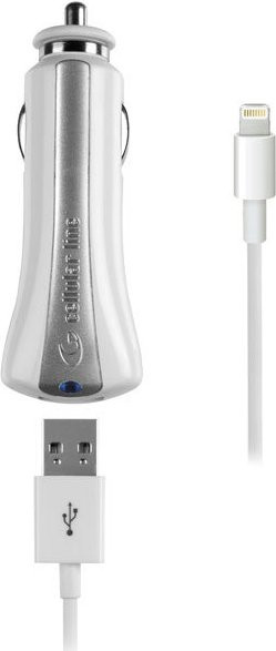 CellularLine KFZ-Ladegerät für iPhone 5 mit USB-A Anschluss in Weiß, Kabellänge 1 m - Bild 1