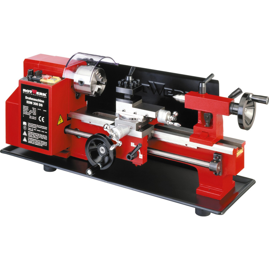 Rotwerk Drehmaschine EDM 300 DS in Rot - Bild 2