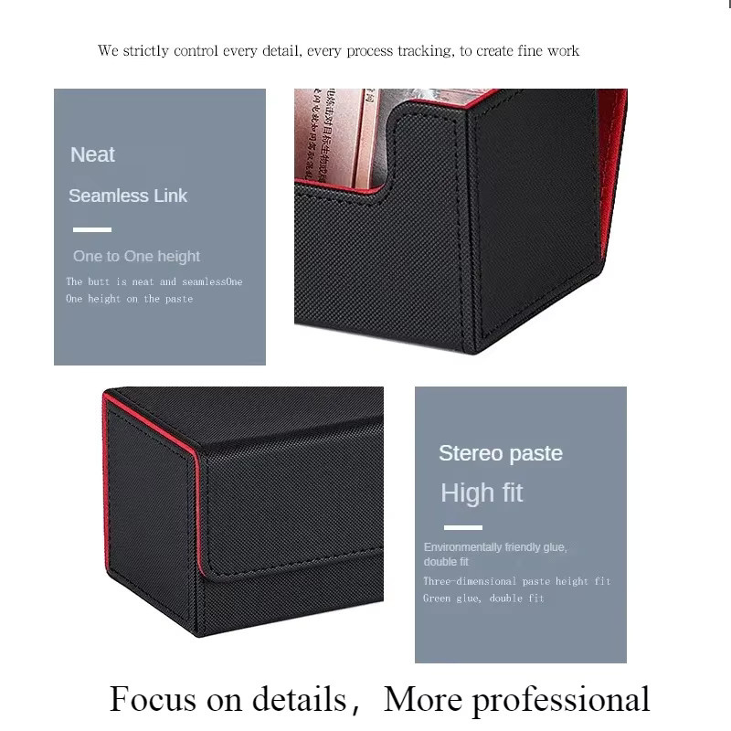RyshePro Trading Card Deck Box, Sammelkartenetui, Weiß, Kunststoff - Bild 5