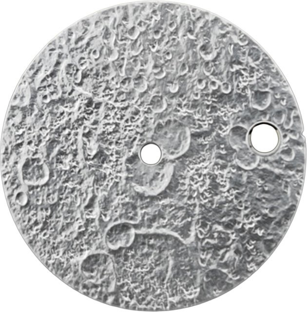 CAOWTAN Zifferblatt, 28,5 mm, 3D Mondmuster, Schwarz/Silber Weiß/Grau, für NH35 NH36 mechanisches Uhrwerk - Bild 1