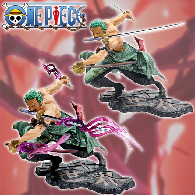Bandai One Piece Roronoa Zoro Action Figure, 10 cm, Einzelfigur - Bild 1