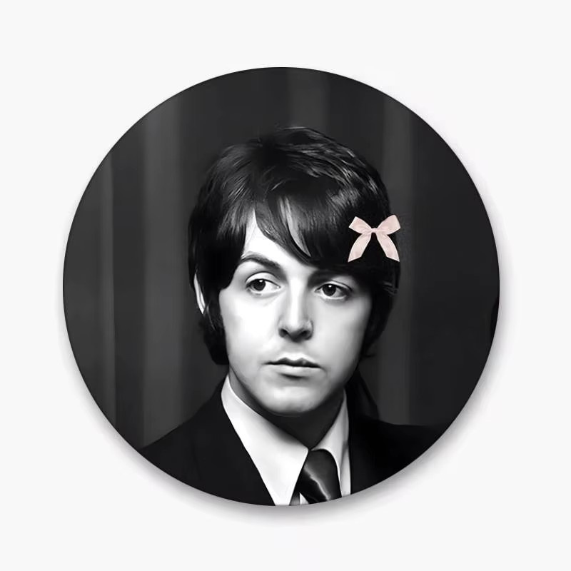 Brosche P-Paul McCartney Abzeichen, Emaille, rund - Bild 5
