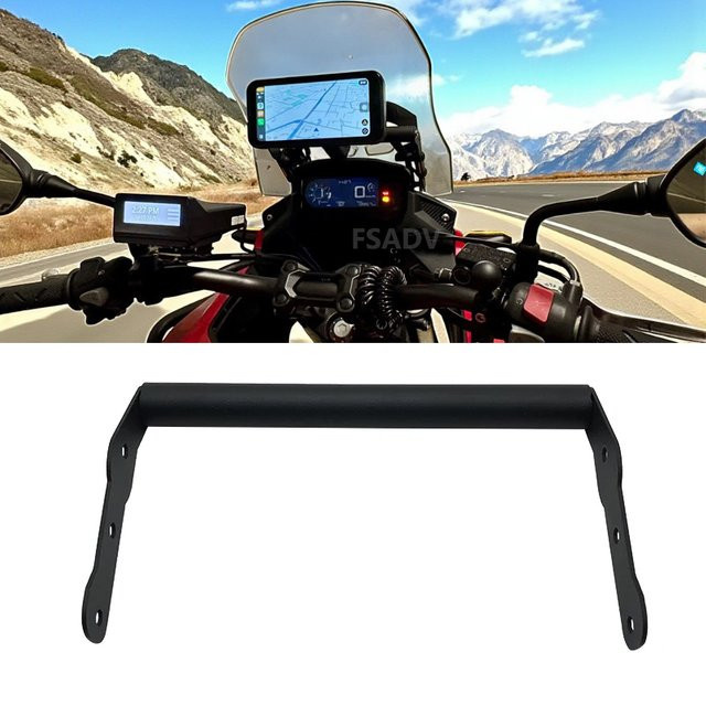 TUTU-MOTO Motorrad Smartphone-Halterung und GPS-Navigationsplatte in Schwarz für Honda CB500X CB500 CB 500 X 500X Modelle 2016-2023 - Bild 1