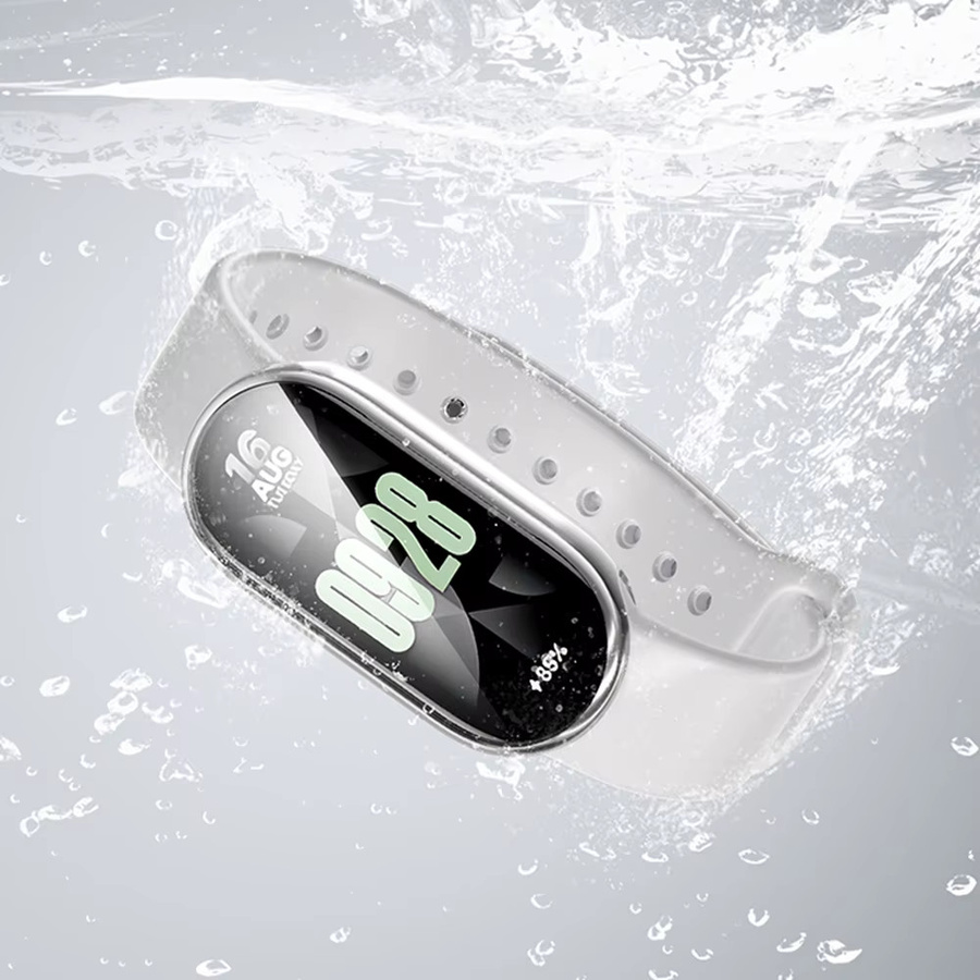 I LOVE LUO TPU-Hülle für Xiaomi Mi Band 9 NFC, Weiß, Transparent - Bild 3
