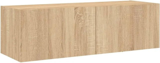 vidaXL TV-Wandschrank mit LED-Leuchten in Sonoma-Eiche, B/T/H: 100 x 35 x 31 cm - Bild 1