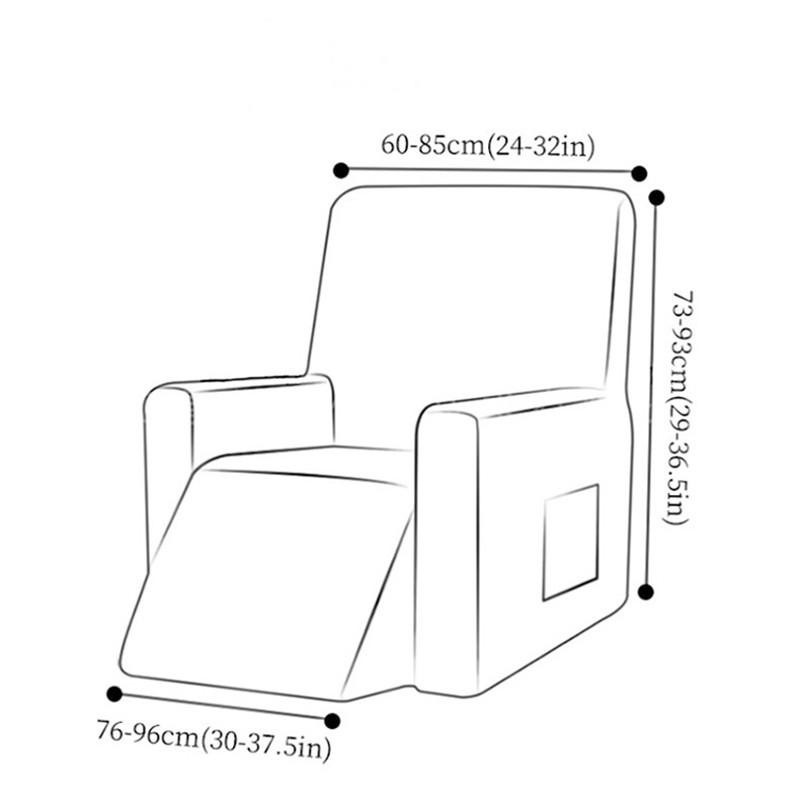 Housmife Stretch-Sesselbezug mit geometrischem Design, elastischer und rutschfester Möbelbezug aus Polyester-Elasthan - Bild 1