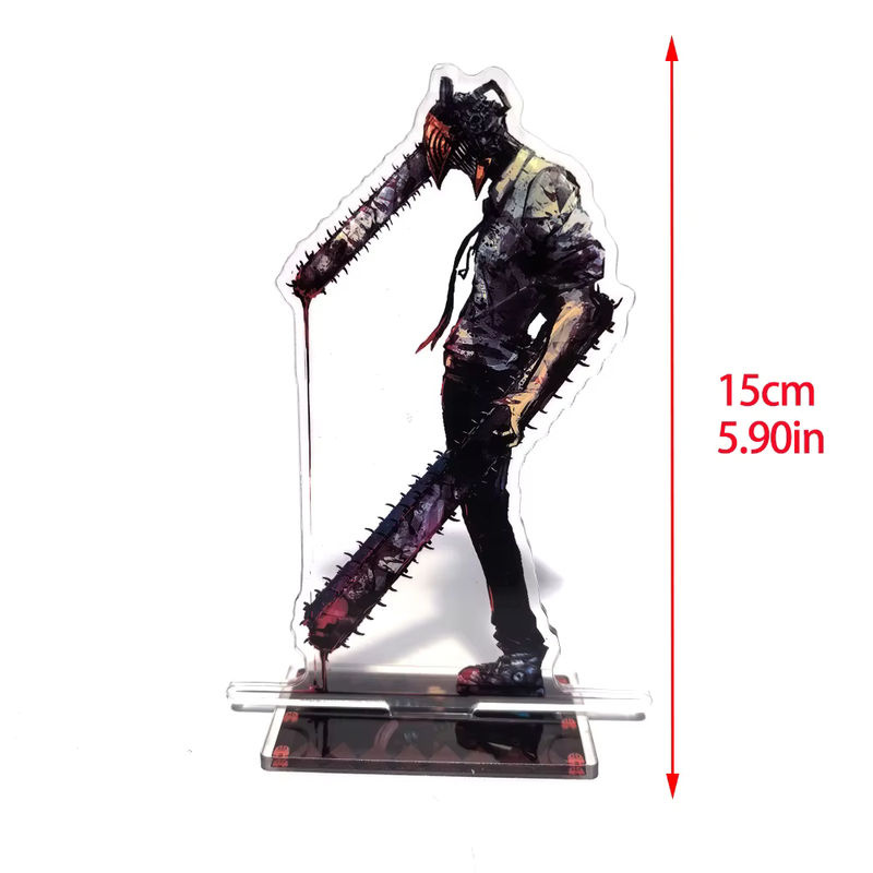 Bandai Anime Acryl Stand Modell Denji und Power aus Chainsaw Man, mehrfarbig, Höhe: 15 cm - Bild 2