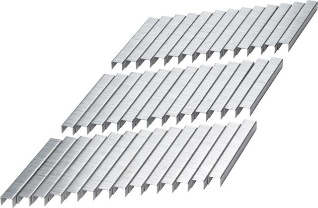 LUX-TOOLS Feindrahtklammern Comfort aus verzinktem Stahl, Farbe: Silber, Breite: 12,8 mm, Tiefe: 12 mm, 5.000 Stück - Bild 1