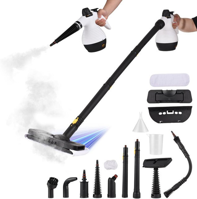 Neoglint Handdampfreiniger Mehrzweck 1000 W mit 3 Bar Druck in Schwarz - Bild 1