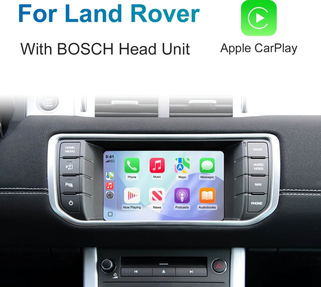 LEXXSON Drahtlose CarPlay und Android Auto Retrofit Kit Decoder Box für Land Rover Evoque Discovery Freeland in Silber - Bild 1