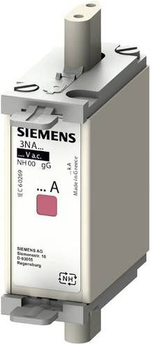 Siemens 3NA6804 Sicherungseinsatz Größe 000, 4A, 500 V/AC, 250 V/DC, Grau, 3 Stück - Bild 1