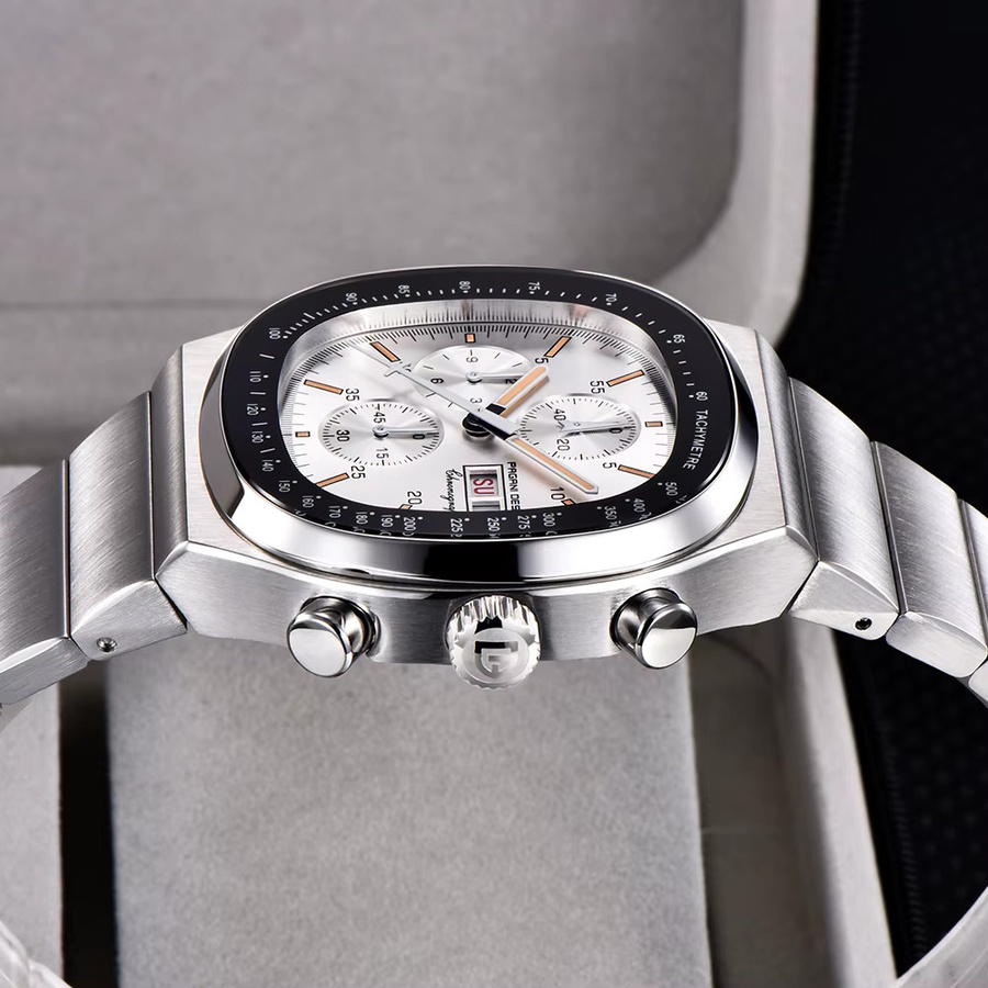 PAGANI DESIGN Chronograph, Quarz, Edelstahl, Saphirglas, 40 mm, Herren, Schwarz - Bild 2