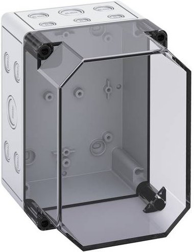 Spelsberg Universal-Gehäuse TK PC 1813-16-tm aus Kunststoff in Grau und Transparent, B/T/H: 18,0 x 13,0 x 16,5 cm - Bild 1