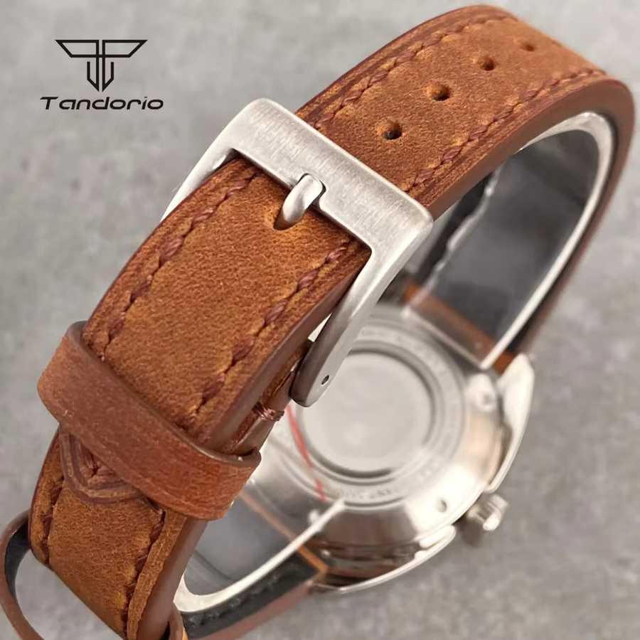 Tandorio Armbanduhr Automatik, Edelstahl, 36 mm, Herren, Grün - Bild 3