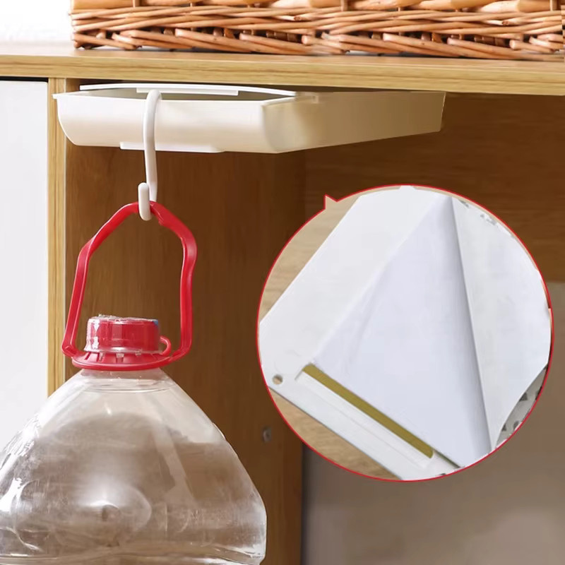 Selbstklebender Schubladen-Organizer aus Kunststoff für Büro und Heim, versteckte Desktop-Schublade in Grau oder Weiß - Bild 2