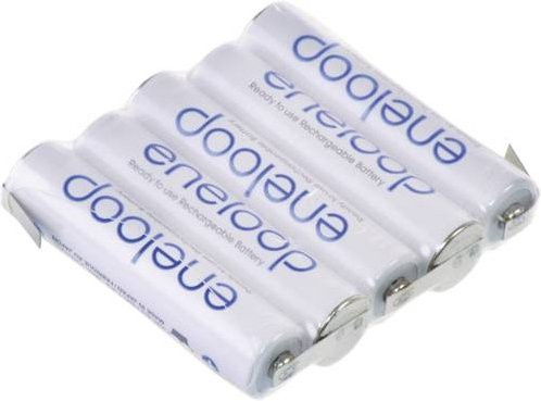 Panasonic eneloop Reihe F1x5 Akkupack 5x Micro AAA Z-Lötfahne NiMH 6V 750 mAh - Bild 1