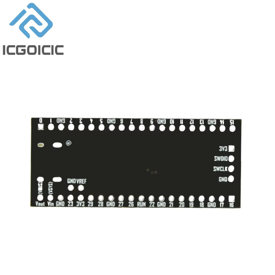 RP2040 Core Board Raspberry Pi Pico kompatibel mit USB-C und MicroPython in Schwarz (16 MB) - Bild 2