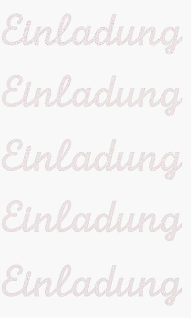 Rico Design Paper Poetry Glittersticker Einladung in Weiß - Bild 1