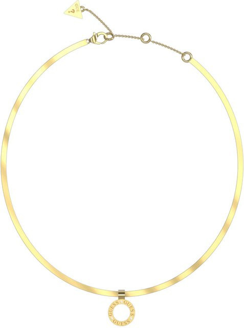 Guess Halskette Damen, Edelstahl, Gold, Kristall - Bild 1