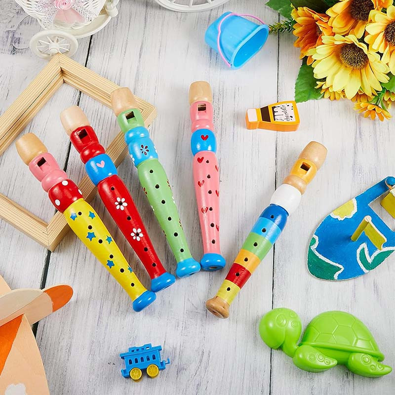 Fashnics 2-teiliges Set Holzflöte Bunt Musikinstrument 6-12 Jahre - Bild 2