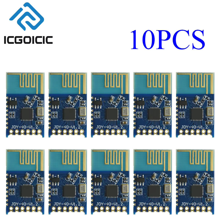 JDY-40 2,4 GHz kabelloser UART-Transceiver mit serieller TTL-Schnittstelle für Arduino und mobile App-Steuerung, Blau - Bild 3