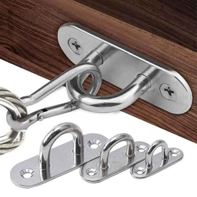 Edelstahl 304 Befestigungsset für Marine-Deck-Schnallen und Segel in Silber mit M6 M5 M8 Ovalen Ösenbrettern - Bild 1