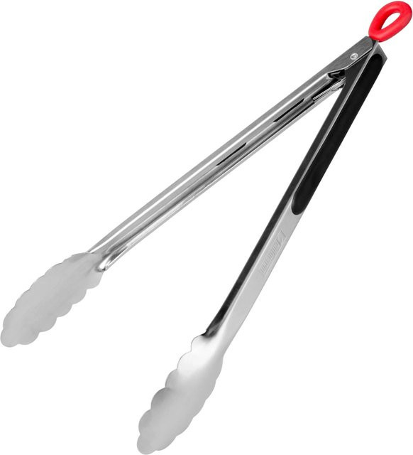 Steuber Grillzange aus Edelstahl in Silber, Länge: 34 cm - Bild 1