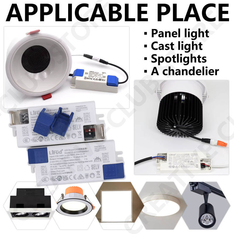 Lifud LED-Treiber LF-GIF030ES0 in Weiß, 25,2 W bis 39,9 W, 600 mA-950 mA, DC 9–42 V Beleuchtungstransformator - Bild 6