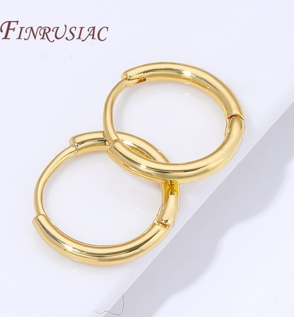 FINRUSIAC Creolen 18K vergoldet, Vintage, Damen - Bild 1