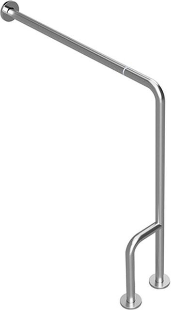 Brillantbad BELP Stützgriff Links Steckbar aus Edelstahl gebürstet in Silber, H x B x T: 86,6 x 84,0 x 23,0 cm, 120 kg Traglast für Bad und WC - Bild 1