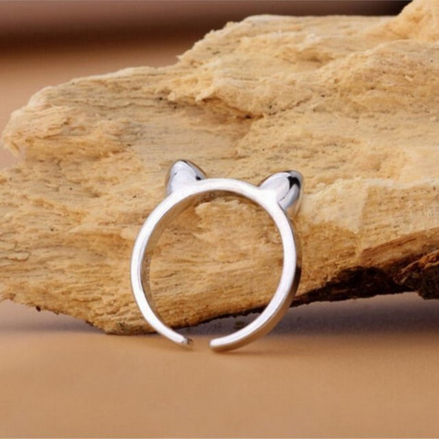 Ring 925 Silber, Katzenohren, Damen - Bild 1